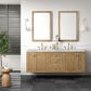 James Martin Vanities Laurent 72" Double Bathroom Vanity in Light Natural Oak with 3 cm Lime Delight Quartz Top and Rectangular Sinks, , large