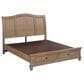 Riva Ridge Oxford Queen Sleigh Storage Bed in Tan with USB Ports, , large