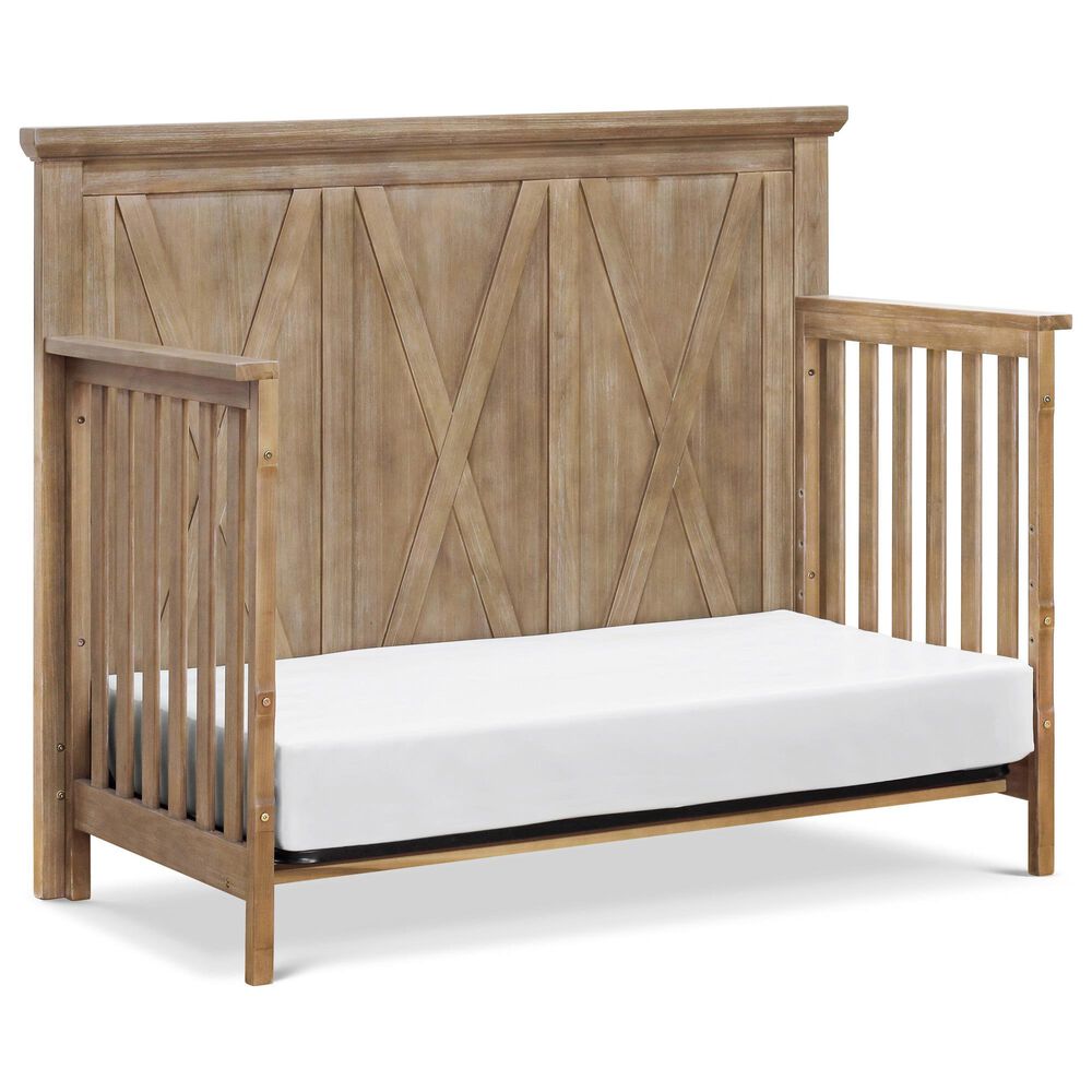 DaVinci Emory Farmhouse 4-in-1 Convertible Crib in Driftwood, , large