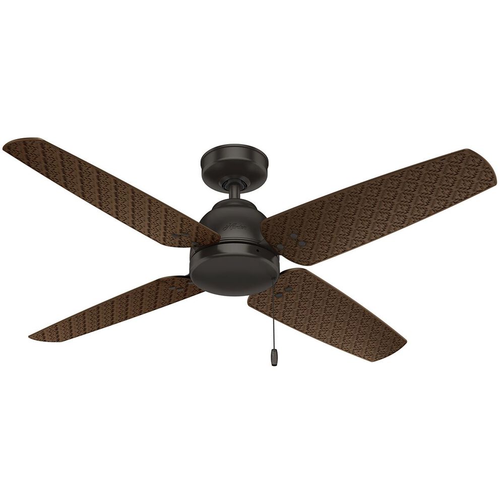 Hunter Sunnyvale 52 Outdoor Ceiling Fan In Premier Bronze Nebraska Furniture Mart