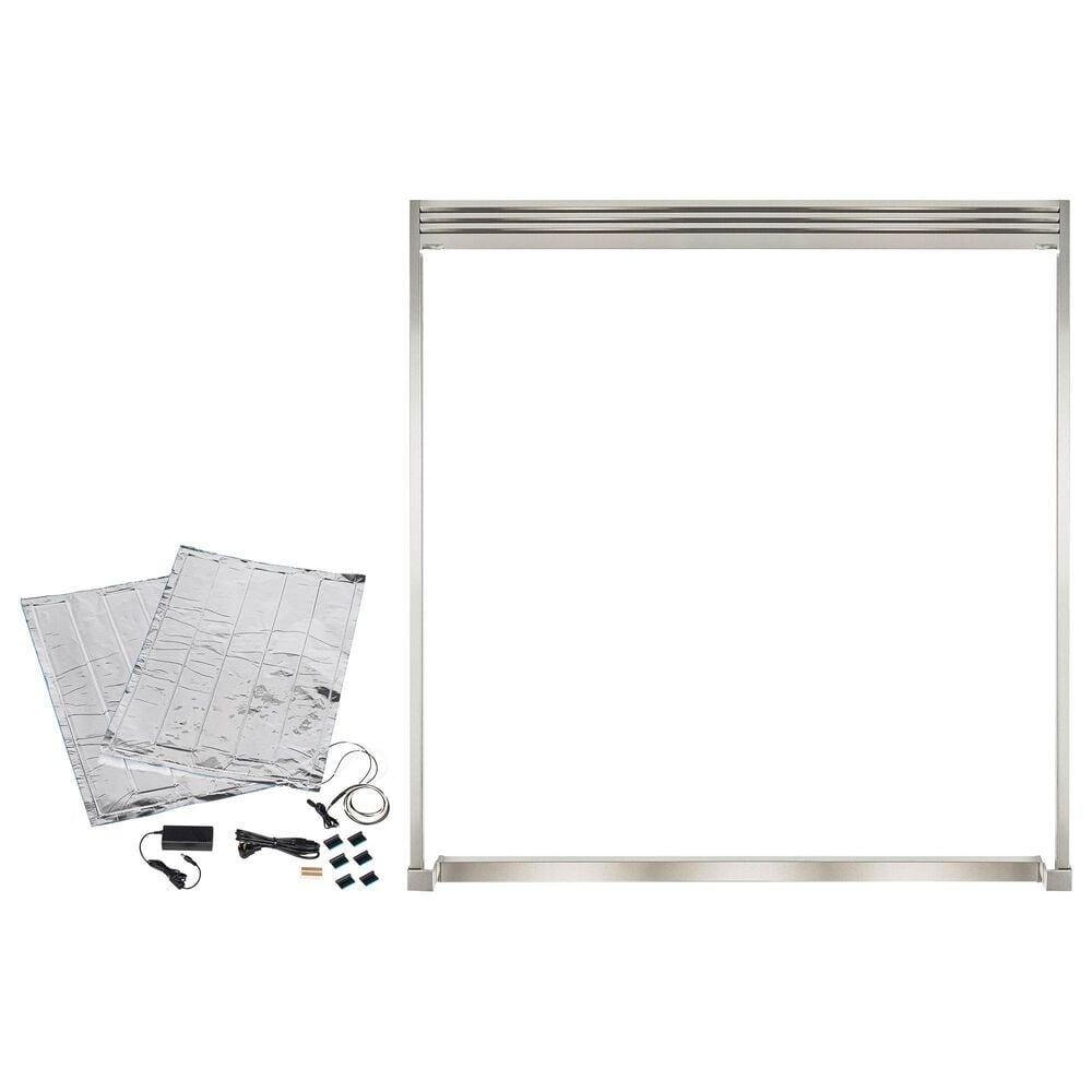 Frigidaire Professional 84" Louvered Double Trim Kit with Single-Door Freezer and Refrigerator Pairing Kit, , large