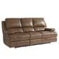 Bassett Parker Power Reclining Sofa with Headrest and Lumbar in Umber, , large