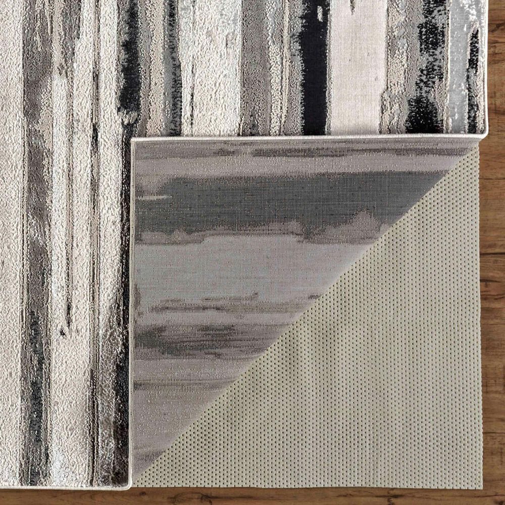 Feizy Micah 3&#39;11&quot; x 6&#39; Silver Runner, , large