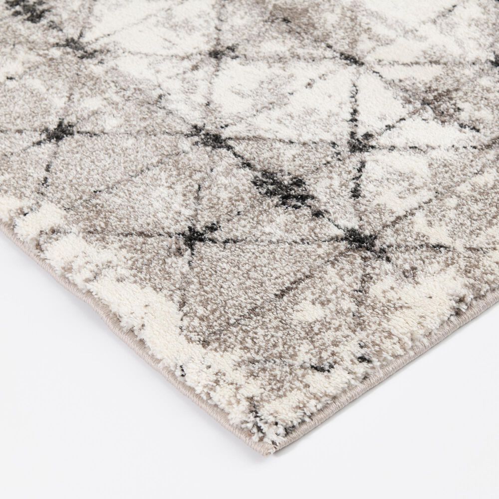 Central Oriental Structures Xray Natural Buff and Parchment 7'10 x 9'10" Area Rug, , large