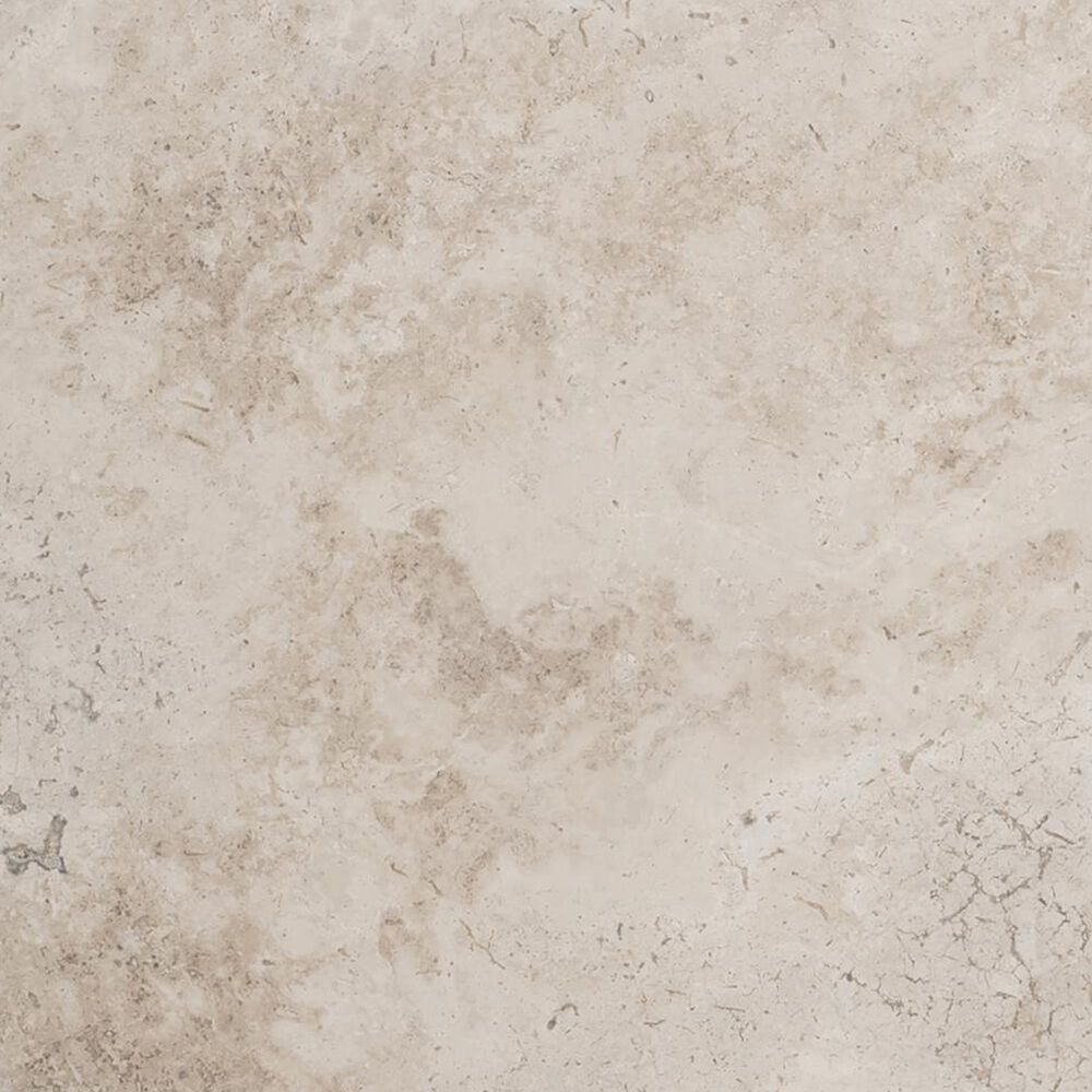 Bernhardt Riverton Side Table in Honed Bianco Travertine and Silver, , large