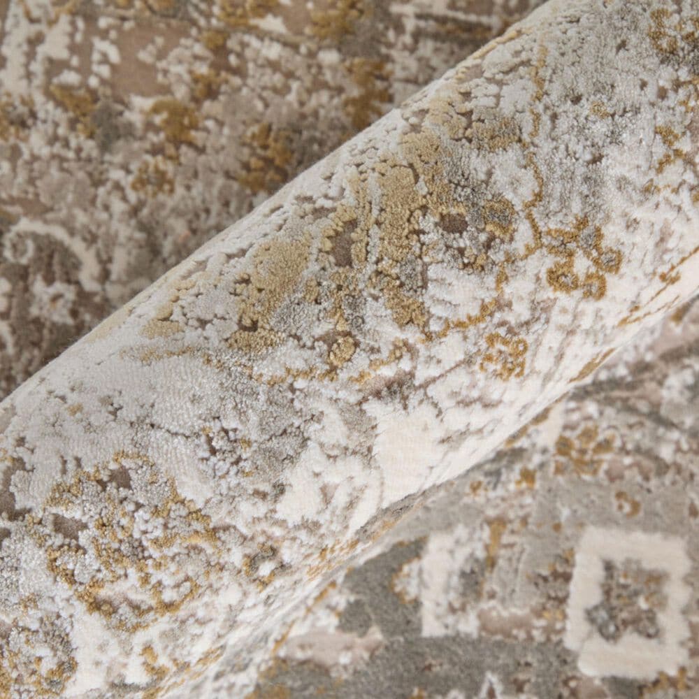 Feizy Cadiz Ivory and Beige 6'6" x 9'6" Area Rug, , large