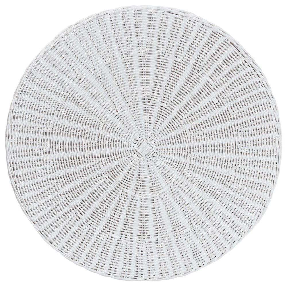 Baxton Studio Palm End Table in White, , large