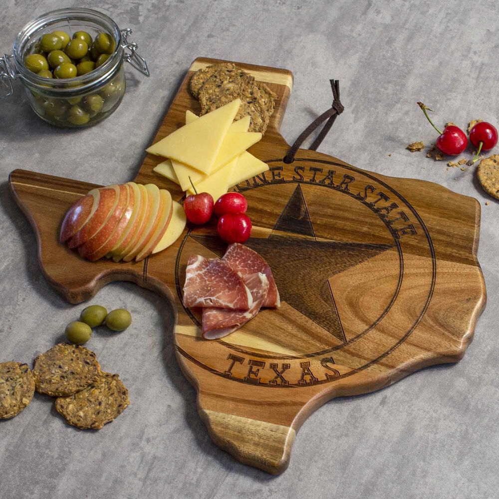 Totally Bamboo Rock and Branch Origins Series Texas Cutting Board in Dark Brown, , large