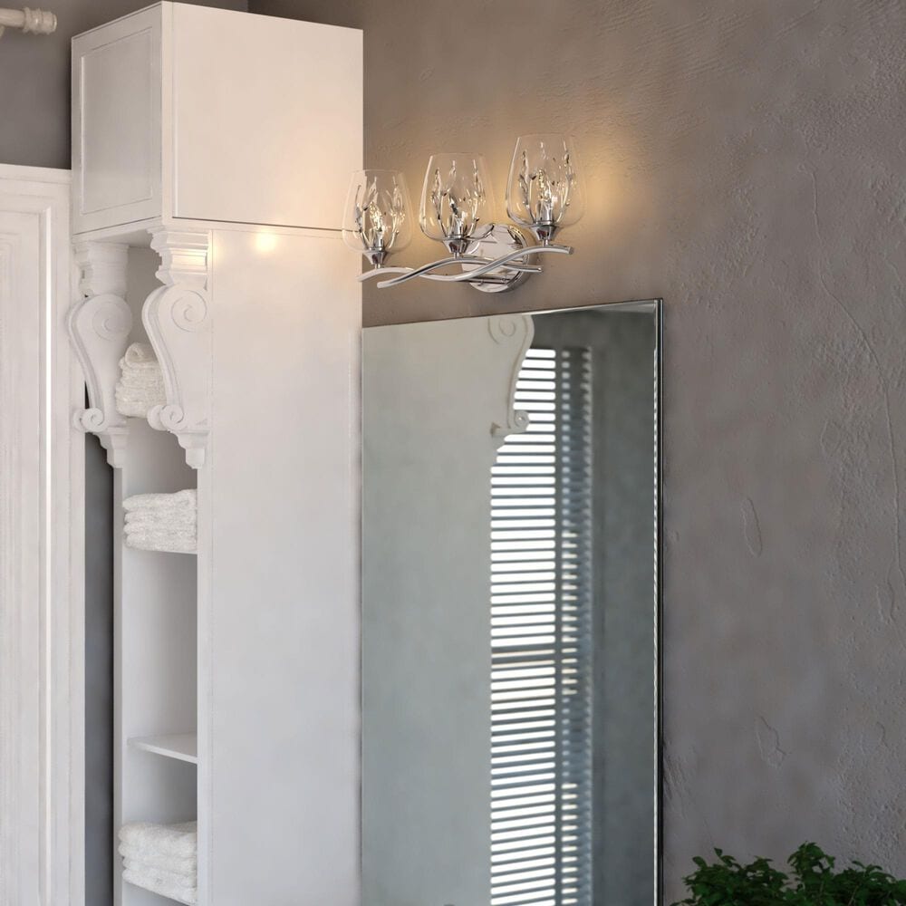 Vaxcel Wilmette 3-Light Bathroom Vanity in Chrome, , large