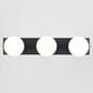 Vaxcel Parkview 3-Light Bathroom Vanity in Matte Black, , large