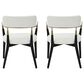 LumiSource Savannah Arm Chair with Cream Cushion in Black and Gold (Set of 2), , large