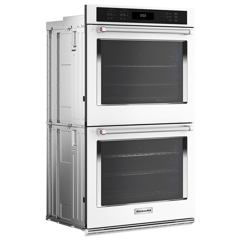 KitchenAid 30&quot; Double Electric Wall Oven with Air Fry Mode in White, , large