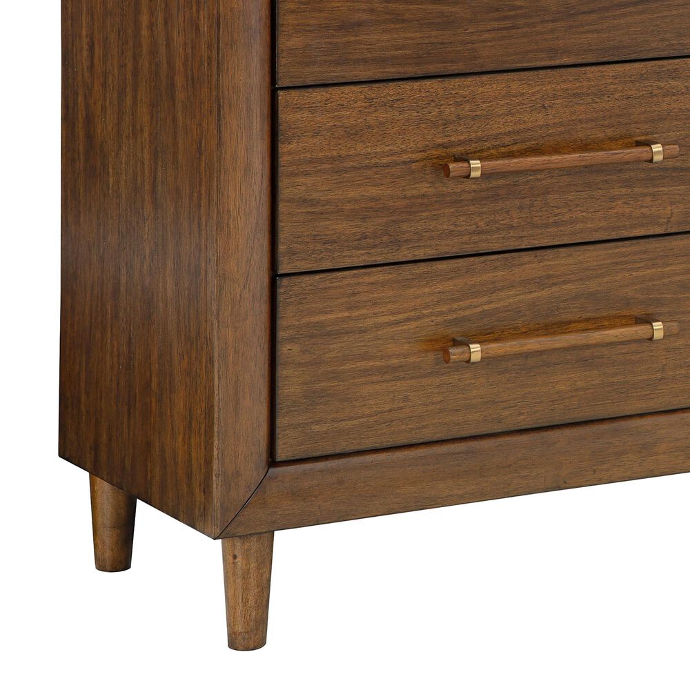 Ashley Lyncott 5-Piece King Bedroom Set in Medium Brown, , large