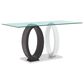 Global Furniture USA Dining Table in White, Silver, Dark Grey and Clear - Table Only, , large