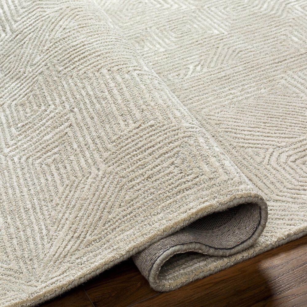 Surya Addison 8&#39; x 10&#39; Light Gray and Cream Area Rug, , large