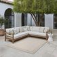 ROW by Oriental Weavers Zarina ZAR04 Beige and Ivory 1"10" x 7"6" Indoor/Outdoor Runner, , large