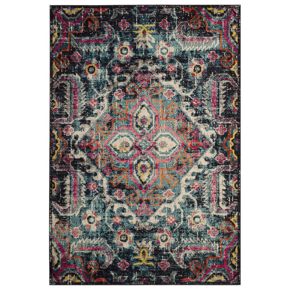 Safavieh Monaco MNC252J-28 2&#39;2&quot; x 8&#39; Blue/Fuchsia Runner, , large