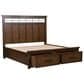 Ashley Taffenbrook 3-Piece Queen Storage Bedroom Set in Medium Brown and Black, , large