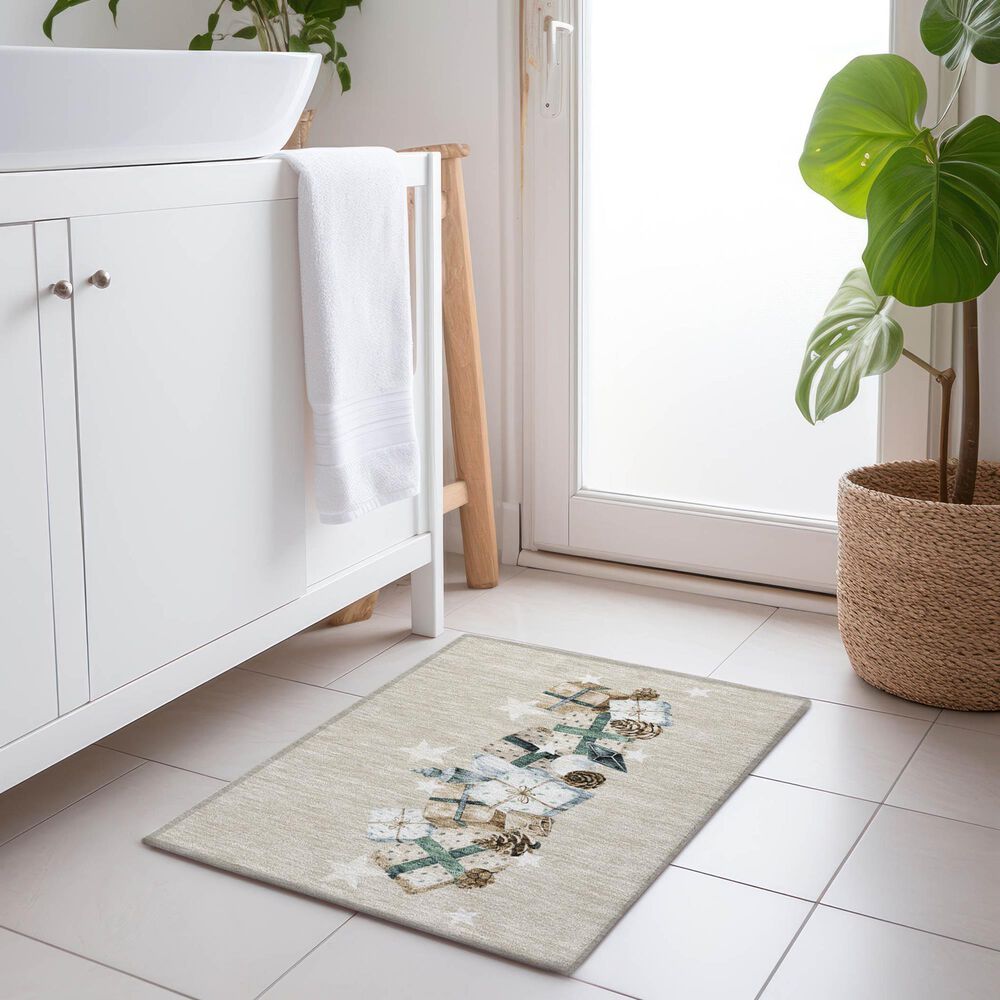 Dalyn Rug Company Wonderland WN33 1&#39;8&quot; x 2&#39;6&quot; Beige Indoor/Outdoor Area Rug, , large