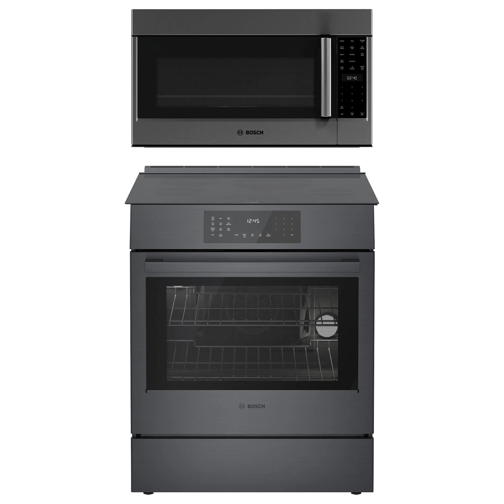Bosch black stainless steel microwave hotsell