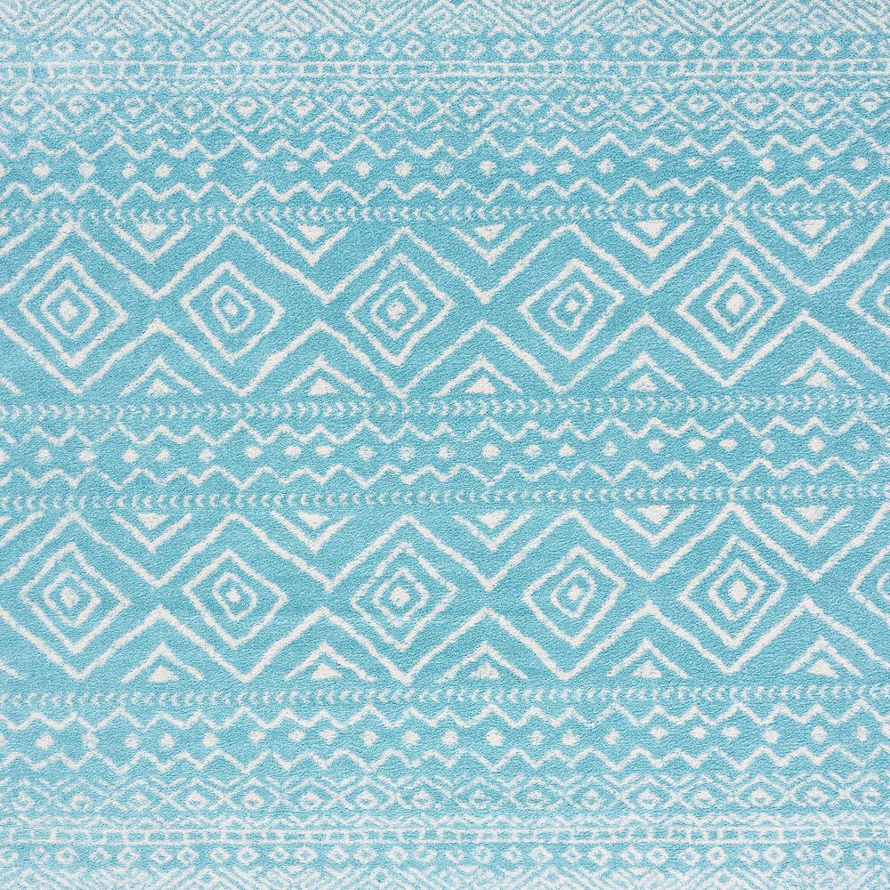 Safavieh Tulum Transitional 6&#39; x 9&#39; Turquoise and Ivory Area Rug, , large