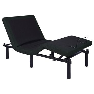 Furniture of America Sherrod King Adjustable Bed Frame in Black, , large