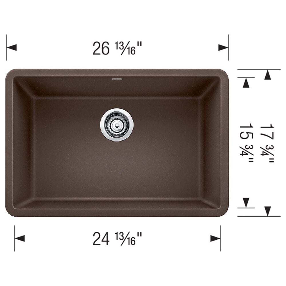 Blanco Precis 27&quot; Single Bowl Kitchen Sink in Soft White, , large