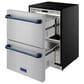 Thor Kitchen Gordon Ramsay 5.4 Cu. Ft. Undercounter Drawer Refrigerator with Blue Handle Kit in Stainless Steel, , large