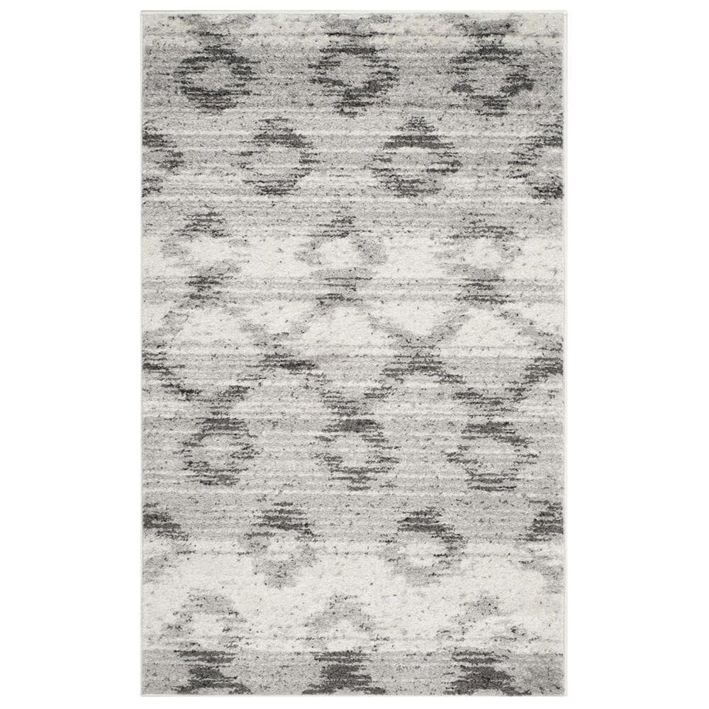 Safavieh Adirondack ADR106P-3 3&#39; x 5&#39; Silver/Charcoal Area Rug, , large