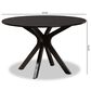 Baxton Studio Kenji 45" Dining Table in Dark Brown - Table Only, , large