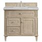 James Martin Vanities Lorelai 36" Single Vanity in Whitewashed Oak with 3cm Victorian Silver Quartz Top, , large