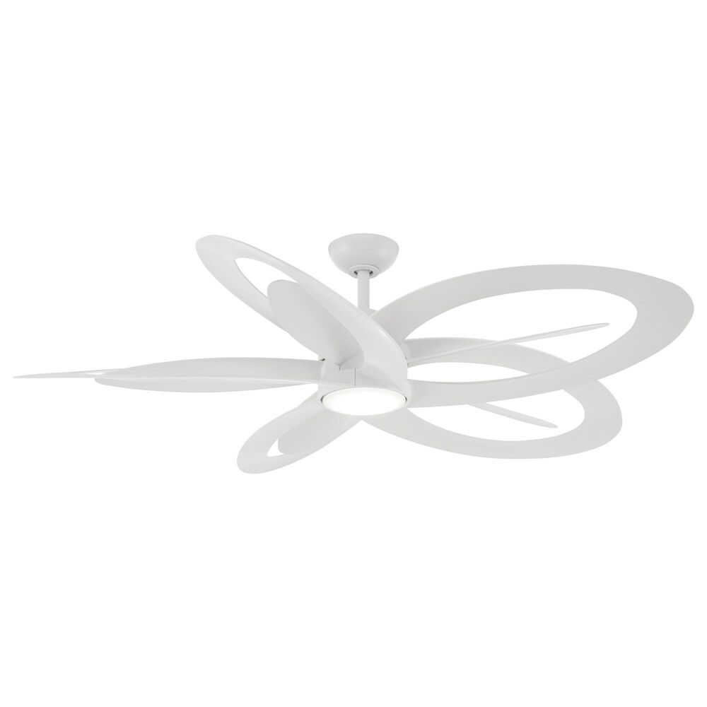 Minka-Aire Pinup 60" Ceiling Fan with LED Light in Flat White, , large