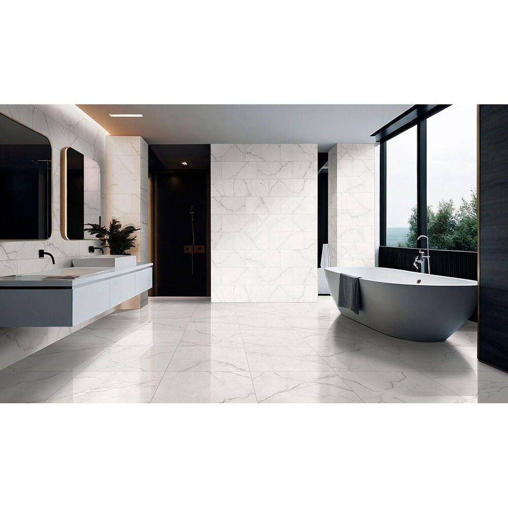 MS International Brighton Grey 12" x 24" Matte Porcelain Tile, , large