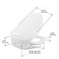 Kohler PureWash E525 Elongated Bidet Toilet Seat in White, , large