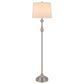 Cal Lighting Collins Metal Floor Lamp in Brushed Steel, , large
