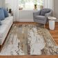 Feizy Aura 12" x 18" Gold and Ivory Area Rug, , large