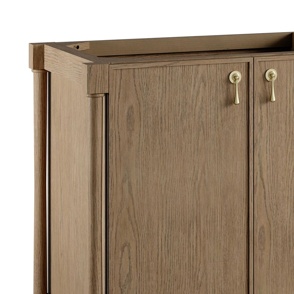 James Martin Kinnsden 72" Double Bathroom Vanity Cabinet in Weathered Oak, , large