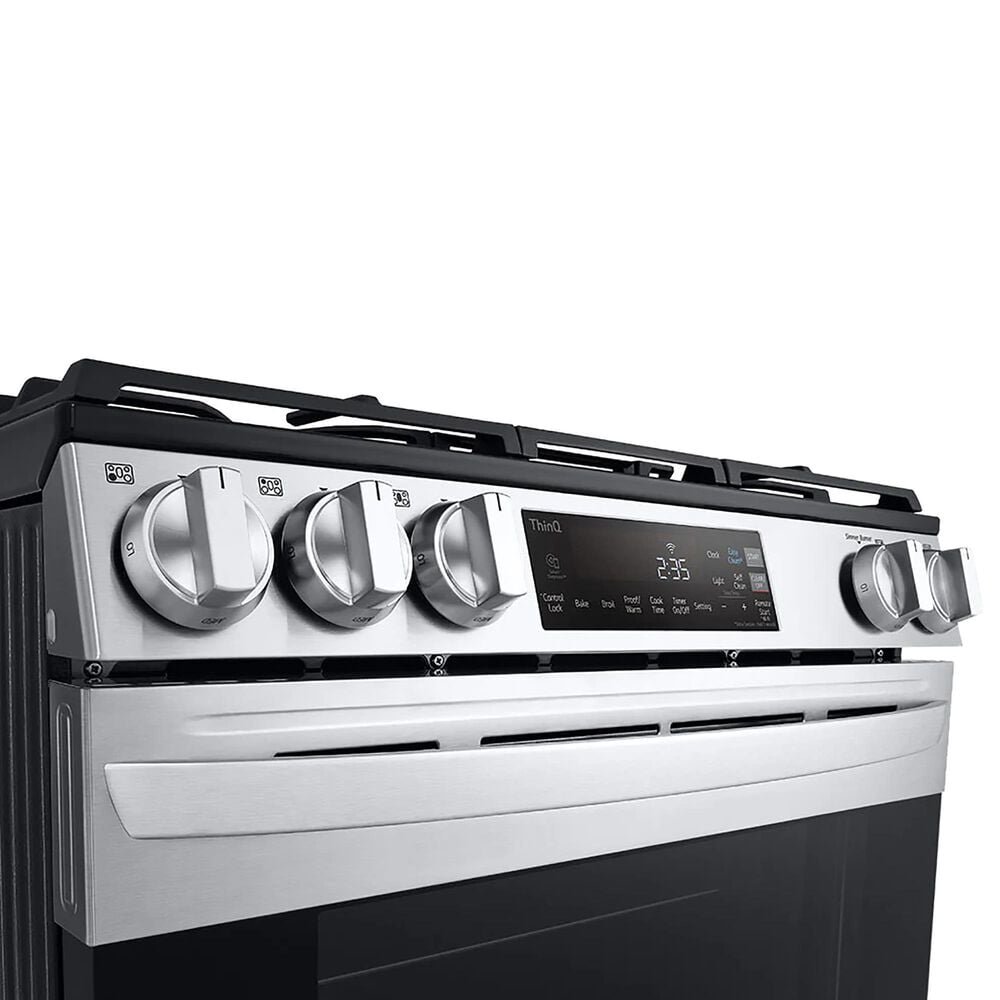 LG 5.8 Cu. Ft. Slide-in Gas Smart Range in Stainless Steel, , large