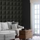 NextWall Quadrant Geo 216" x 27" Peel and Stick Wallpaper in Blacksmith, , large
