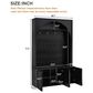 HOMLUX 4-Hook Hall Tree with Entryway Storage Bench in Black, , large