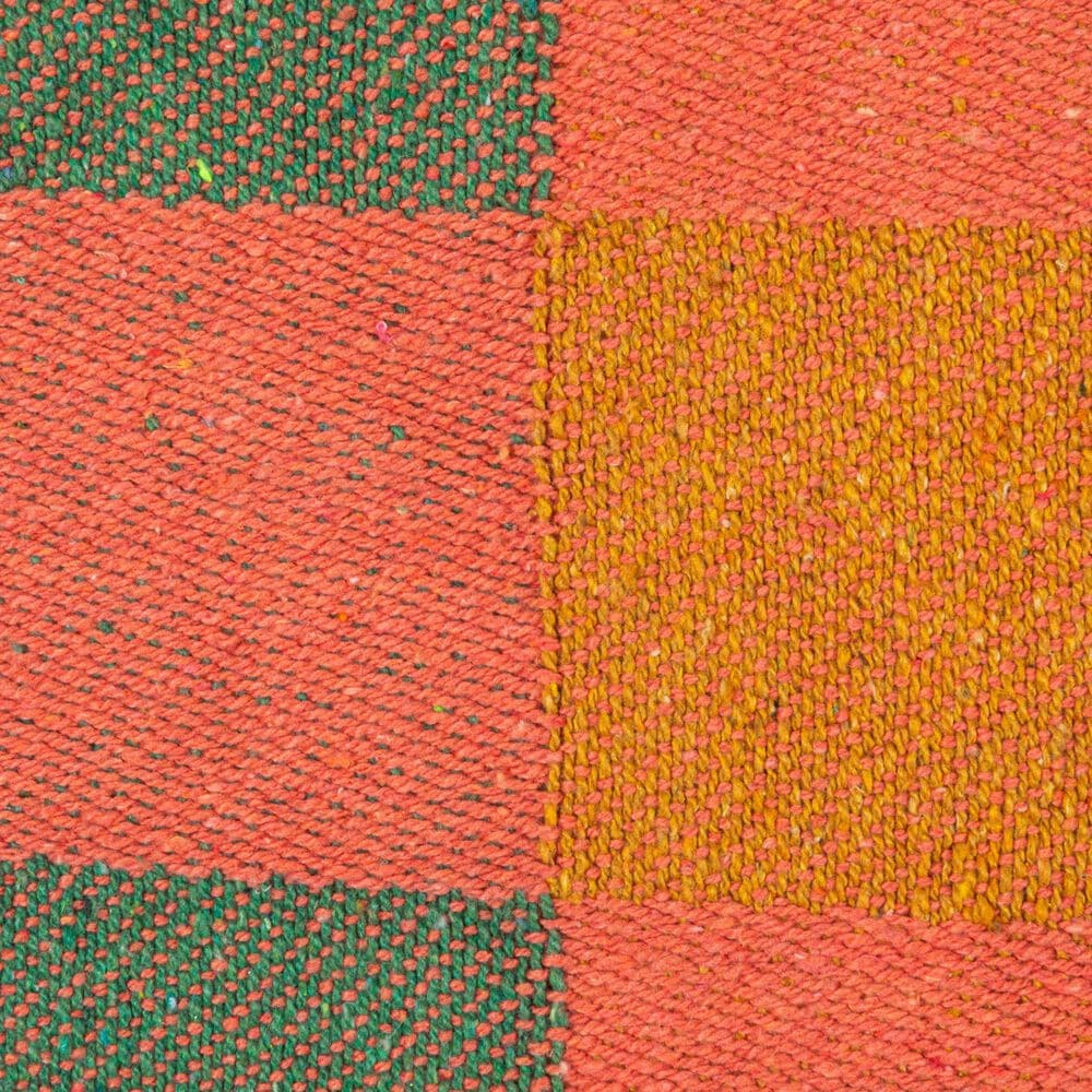Creative Coop Happy House 60" x 50" Woven Recycled Cotton Throw in Multicolor, , large