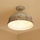 Golden Lighting Keating Semi-Flush in Antique Ivory, , large