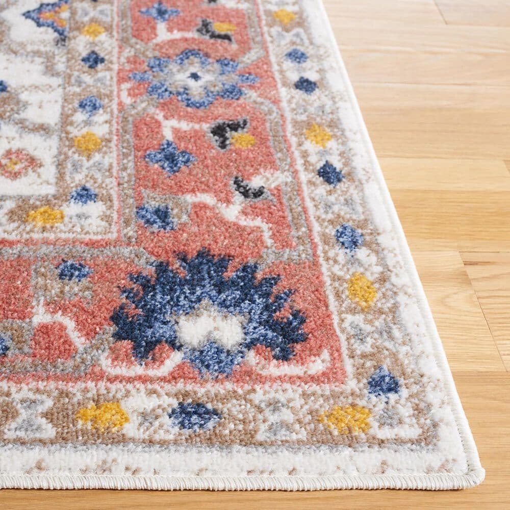 Safavieh Astoria 5&#39;3&quot; x 7&#39;6&quot; Ivory and Rust Area Rug, , large