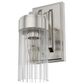 Hunter Gatz 1-Light Wall Sconce in Brushed Nickel, , large