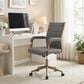 Zuo Modern Auction Office Chair with Gray Faux Leather in Bronze, , large
