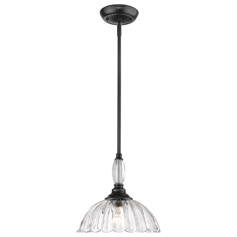 Golden Lighting Audra 1-Light Pendant in Matte Black, , large