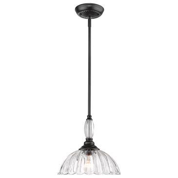 Golden Lighting Audra 1-Light Pendant in Matte Black, , large