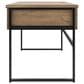 Ashley Montia 2-Piece Desk and Bookcase Set in Light Brown and Gunmetal Gray, , large
