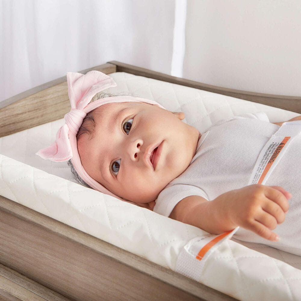 Dream On Me Compressed Contour Changing Pad in White, , large