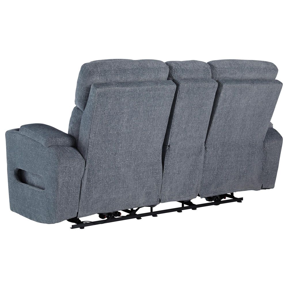 Ashley Forest Lake Power Reclining Loveseat in Steel, , large